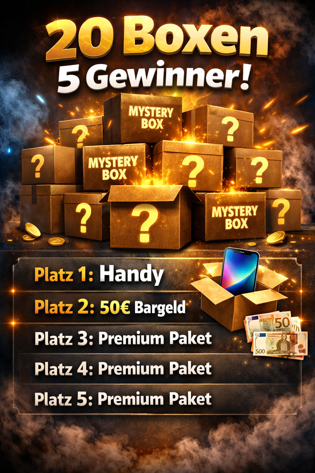 Osteraktion - 20 Mystery Boxen und 5 Gewinner
